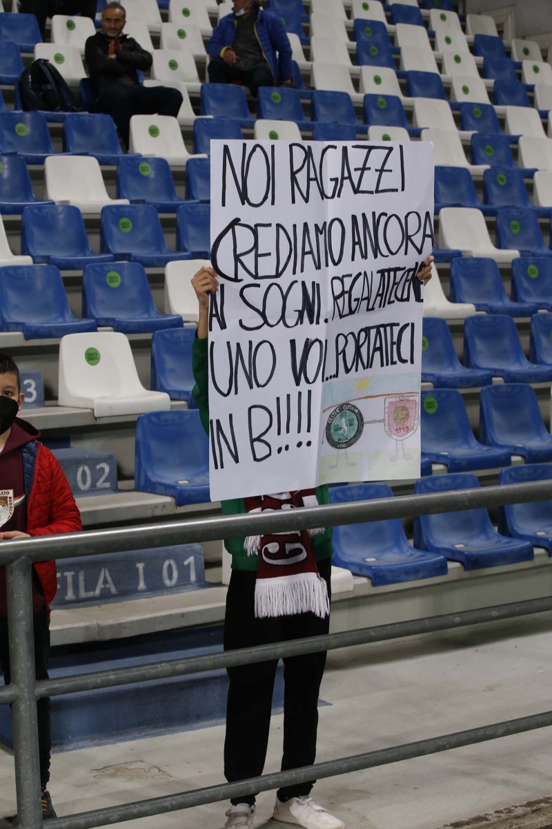 reggiana tifosi entella cartello