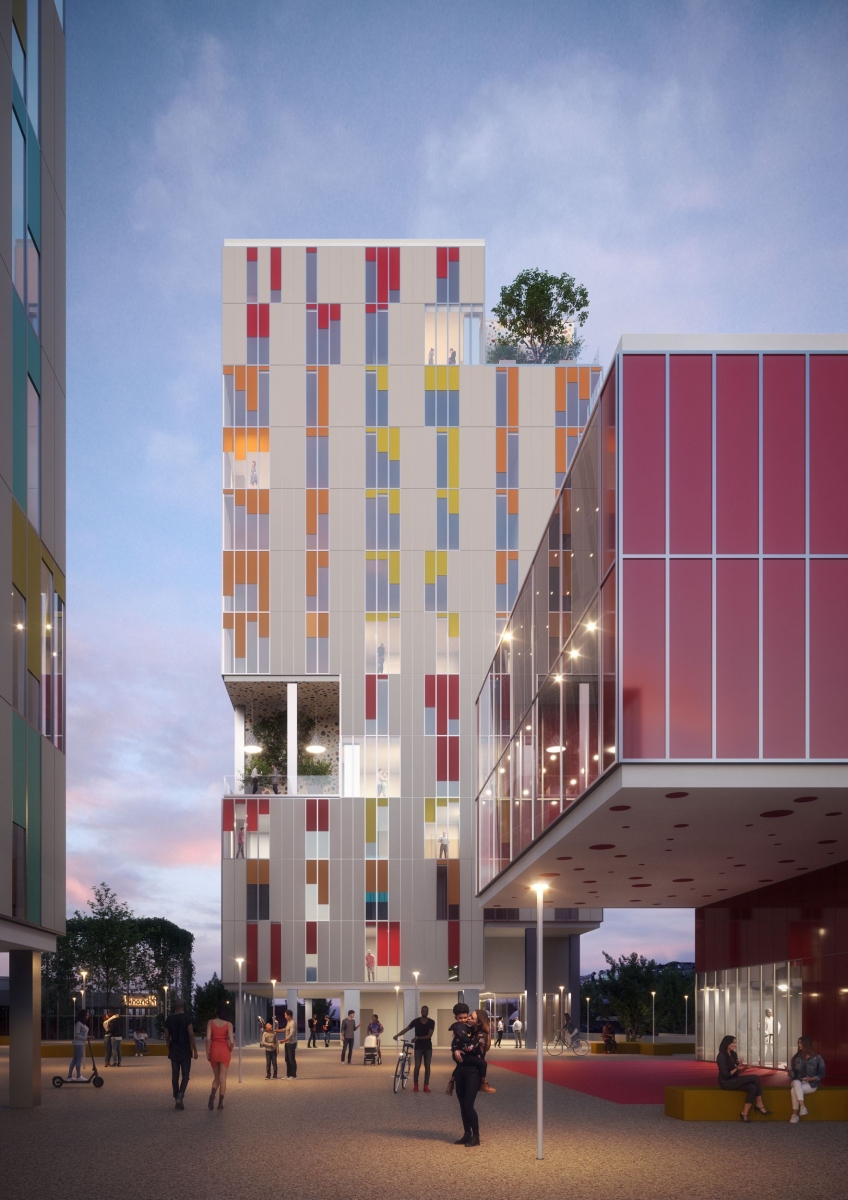 Rendering di piazza Secchi piazza_003_Post_2