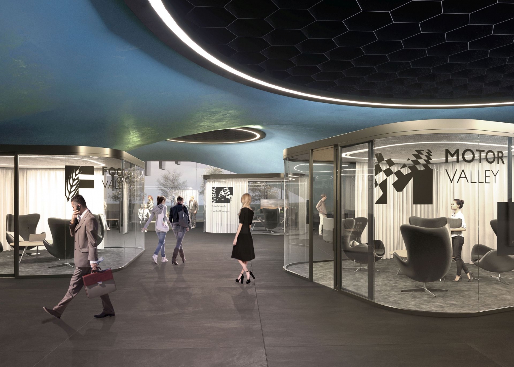 Stazione Av Mediopadana - Studio fattibilità - Servizi al territorio rendering